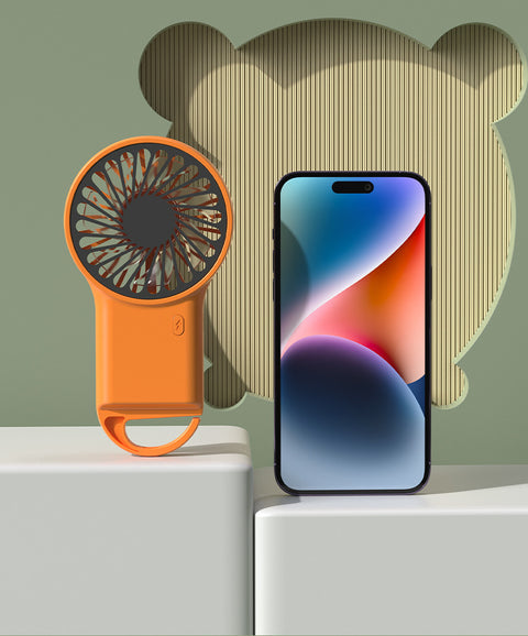 Petit ventilateur de bureau pliable et portable avec chargeur USB m3330717