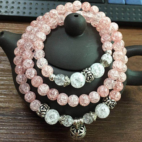Naturstein Kristall Armband weiblich Wangfu Stein Achat Granat m3331298 
