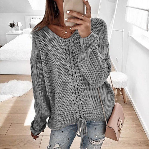 Herbst und winter pullover damenmode lose spleißen m300635 