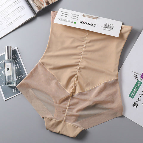 Dünnes, atmungsaktives Mesh aus Eisseide mit hoher Taille und Bauchhose, Körperformung, Hüftlifting-Body-Unterwäsche m5010697 