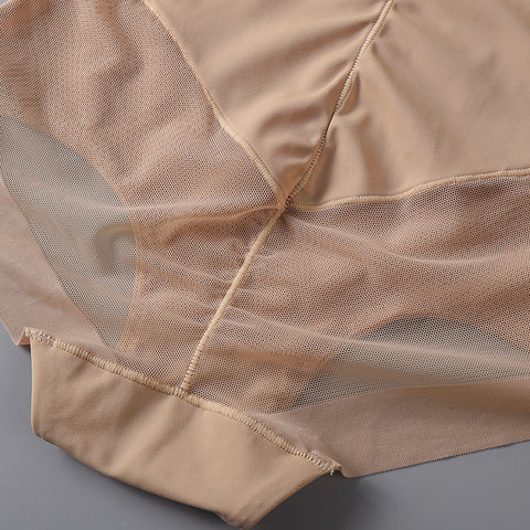 Dünnes, atmungsaktives Mesh aus Eisseide mit hoher Taille und Bauchhose, Körperformung, Hüftlifting-Body-Unterwäsche m5010697 