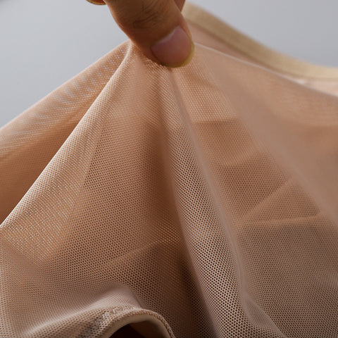 Dünnes, atmungsaktives Mesh aus Eisseide mit hoher Taille und Bauchhose, Körperformung, Hüftlifting-Body-Unterwäsche m5010697 