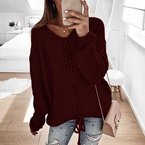 Herbst und winter pullover damenmode lose spleißen m300635 
