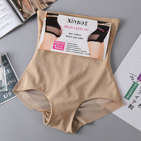 Dünnes, atmungsaktives Mesh aus Eisseide mit hoher Taille und Bauchhose, Körperformung, Hüftlifting-Body-Unterwäsche m5010697 