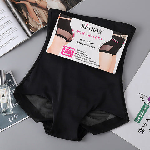 Dünnes, atmungsaktives Mesh aus Eisseide mit hoher Taille und Bauchhose, Körperformung, Hüftlifting-Body-Unterwäsche m5010697 