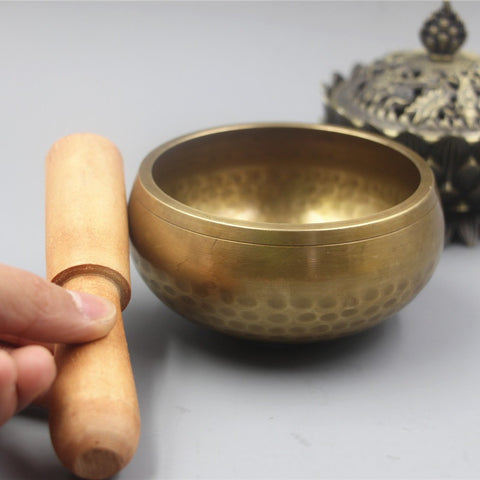 Nepal handgefertigte Kupfer-Klangschale Buddha Klangschale Yoga-Schale Meditationsschale Dreh-Sutra-Schale SPA Klangtherapie m3331267 