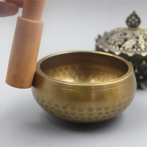 Nepal handgefertigte Kupfer-Klangschale Buddha Klangschale Yoga-Schale Meditationsschale Dreh-Sutra-Schale SPA Klangtherapie m3331267 