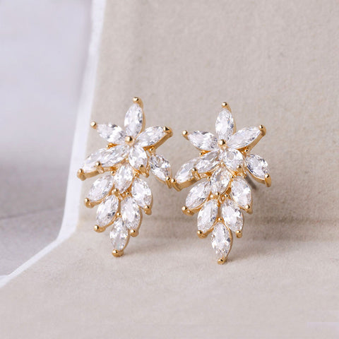 Super Flash Zirkon Pferdeauge Diamant helle Kristall Ohrringe m3331102