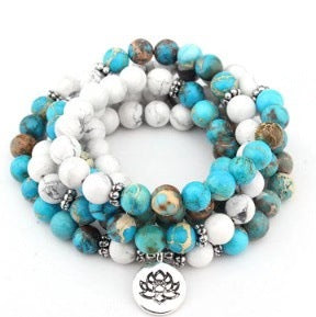 8Mm Amazon Armband 108 Lotus Buddha Auge Anhänger Halskette Armband Armband m3331231