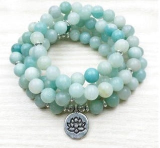 8Mm Amazon Armband 108 Lotus Buddha Auge Anhänger Halskette Armband Armband m3331231