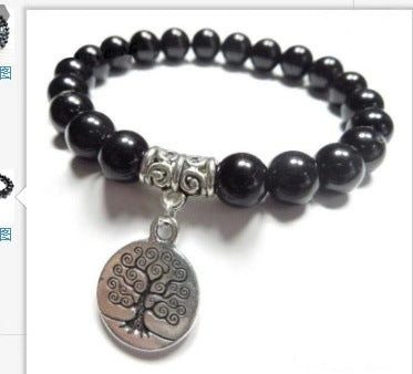 8Mm Amazon Armband 108 Lotus Buddha Auge Anhänger Halskette Armband Armband m3331231