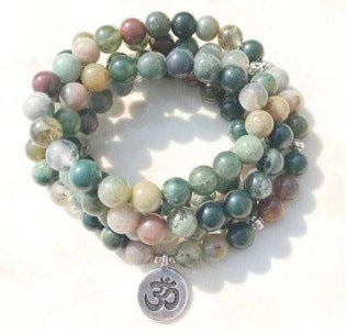 8Mm Amazon Armband 108 Lotus Buddha Auge Anhänger Halskette Armband Armband m3331231