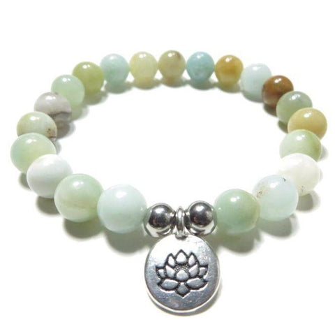 8Mm Amazon Armband 108 Lotus Buddha Auge Anhänger Halskette Armband Armband m3331231