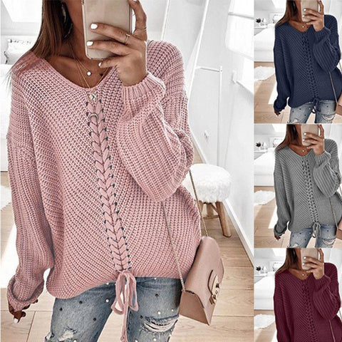 Herbst und winter pullover damenmode lose spleißen m300635 