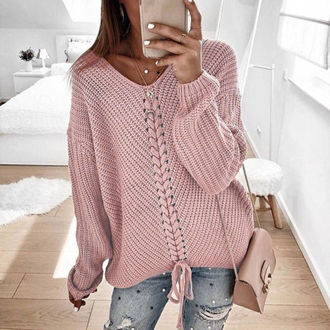 Herbst und winter pullover damenmode lose spleißen m300635 