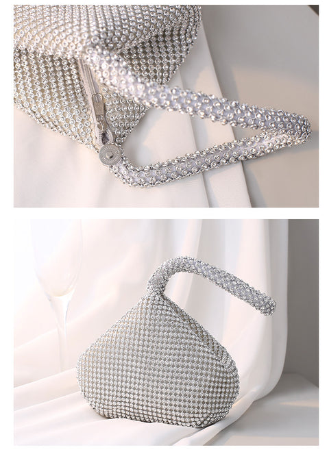 Banketttasche, handgefertigt mit Strass, Abendtasche, handgehaltene Banketttasche m3331047