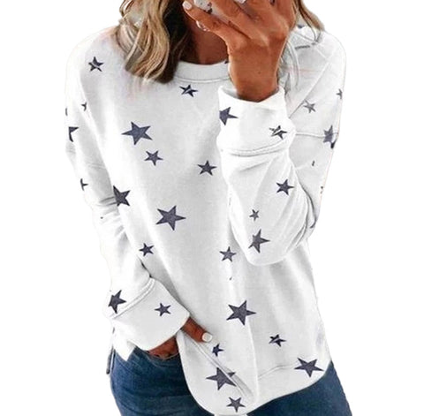 Pull ample à manches longues et imprimé grande taille m300593 