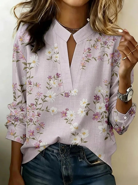 3D digital printing casual pullover versatile spring and summer new shirt top m302727
