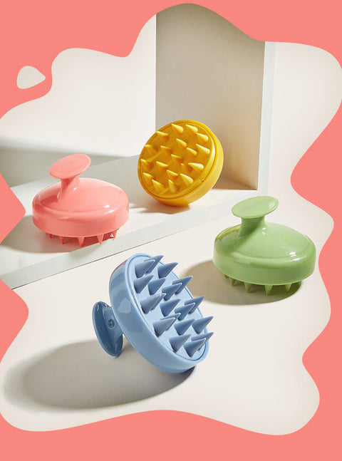 Petite brosse de Massage fraîche brosse méridienne maison adulte cuir chevelu Relaxation Silicone bain brosse de Massage m3330635