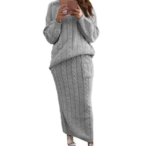 Pull à fleurs torsadées tendance pour femme, jupe de costume m300506 
