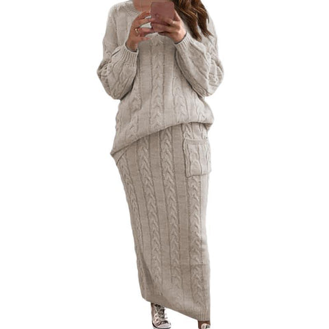 Pull à fleurs torsadées tendance pour femme, jupe de costume m300506 