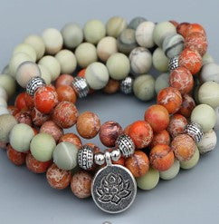 8Mm Amazon Armband 108 Lotus Buddha Auge Anhänger Halskette Armband Armband m3331231