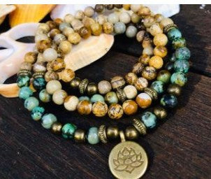 8Mm Amazon Armband 108 Lotus Buddha Auge Anhänger Halskette Armband Armband m3331231