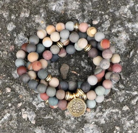 8Mm Amazon Armband 108 Lotus Buddha Auge Anhänger Halskette Armband Armband m3331231