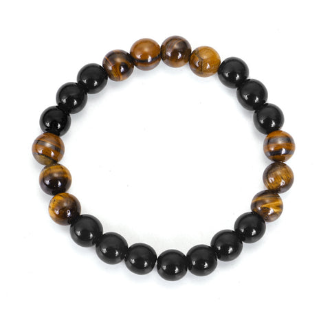 Ensemble de colliers 108 œil de tigre, collier de yoga, chaîne de pull à pompons m3331304