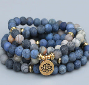 8Mm Amazon Armband 108 Lotus Buddha Auge Anhänger Halskette Armband Armband m3331231