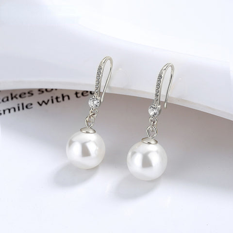Boucles d'oreilles en argent pur et perles Zhen M3331125