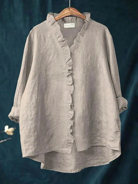 Damen T-Shirt mit Rundhalsausschnitt und lockerem Druck in Übergröße, m301365 