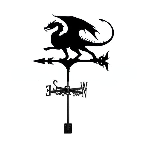 Neue Windfahne mit Drachenmotiv aus Edelstahl, sprühlackiert, m3331007