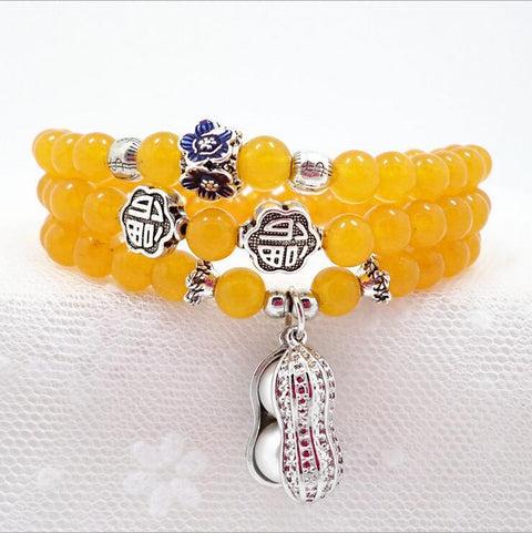 Naturstein Kristall Armband weiblich Wangfu Stein Achat Granat m3331298 