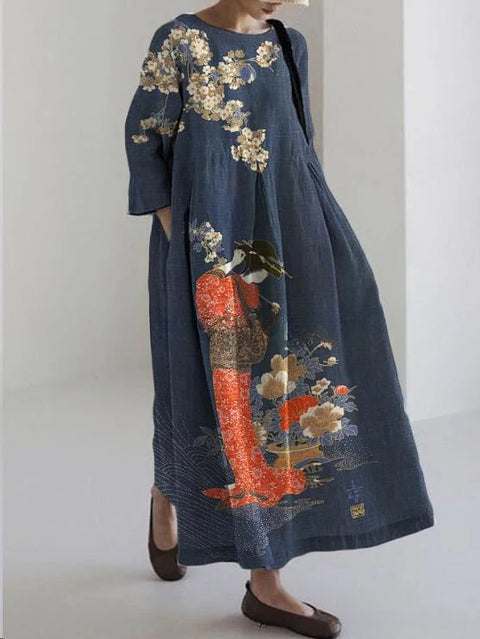 Robe femme à col rond, nouvelle collection m301069