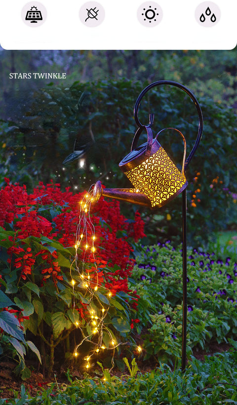 Solar Garten Wasserkocher Licht Outdoor Landschaft Licht Eisen Licht M3331149