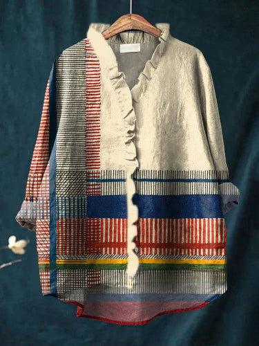 Lässiges Damen-T-Shirt mit Rundhalsausschnitt und lockerem Druck in großen Größen m301280 