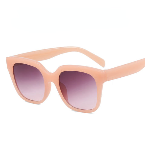 Rosafarbene Sonnenbrille im schlichten europäischen und amerikanischen Stil m3330771