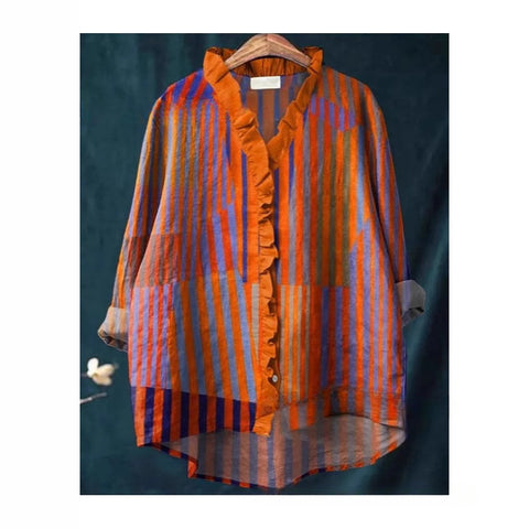 T-shirt ample à col ras du cou pour femme, grande taille, décontracté, imprimé, m301280 