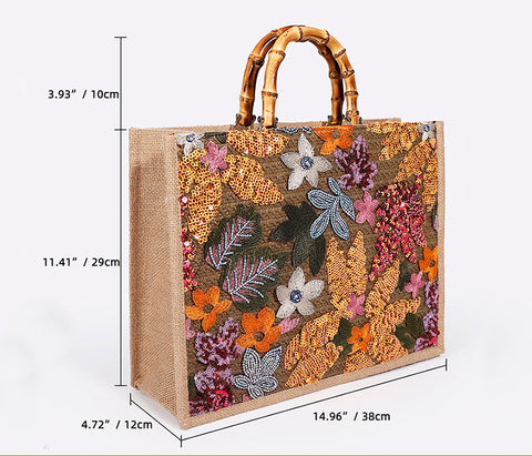 Pailletten-Einkaufstasche, gewebte Handtasche, Luxusgefühl für Damen, m3331196 