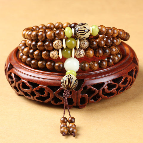 Authentisches Hainan Huanghuali Holzarmband 108 Stück, Holzarmband m3331232