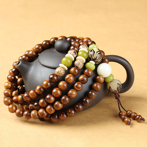 Authentisches Hainan Huanghuali Holzarmband 108 Stück, Holzarmband m3331232