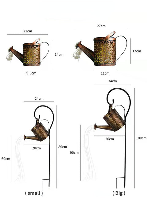 Solar Garten Wasserkocher Licht Outdoor Landschaft Licht Eisen Licht M3331149