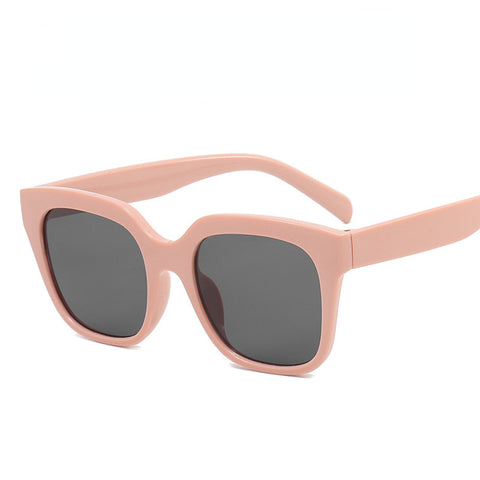 Rosafarbene Sonnenbrille im schlichten europäischen und amerikanischen Stil m3330771