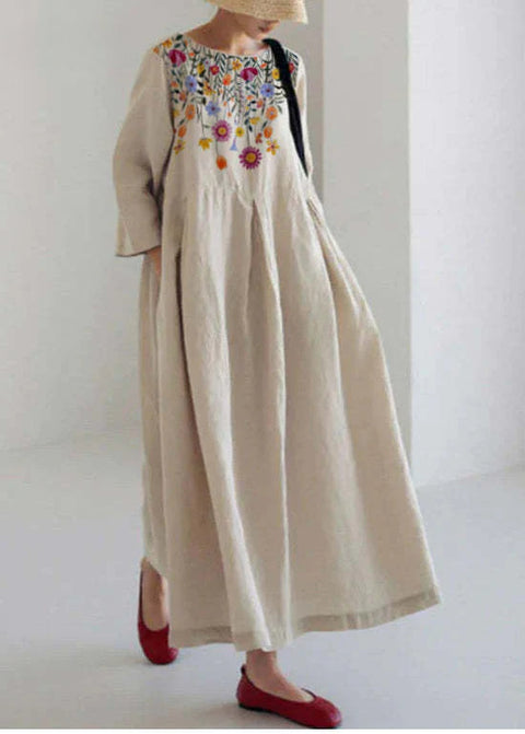 Robe femme à col rond, nouvelle collection m301069