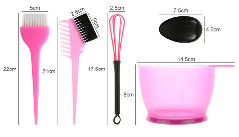 Kit de teinture capillaire minimaliste, ensemble de cinq pièces pour salon de coiffure, ensemble de cinq pièces pour soins à l'huile de cuisson Hair Gallery M3330640