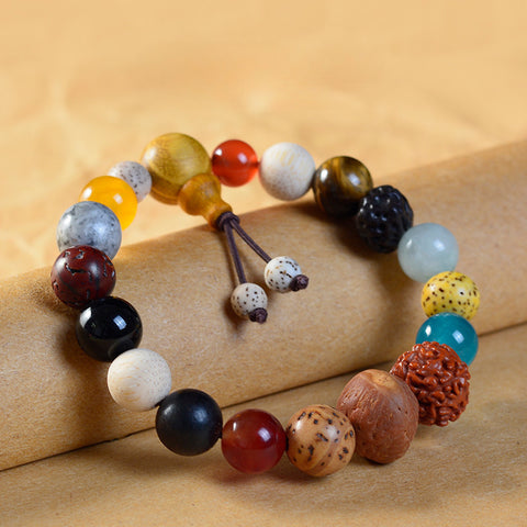 Achtzehn-Samen-Armband Duobao Bodhi roter Stein Vorsehung Achtzehn-Sohn-Buddha-Perlen m3331279 