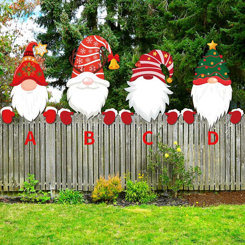 Décoration de clôture peeper nain de Noël m3331000