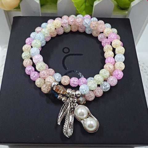 Naturstein Kristall Armband weiblich Wangfu Stein Achat Granat m3331298 