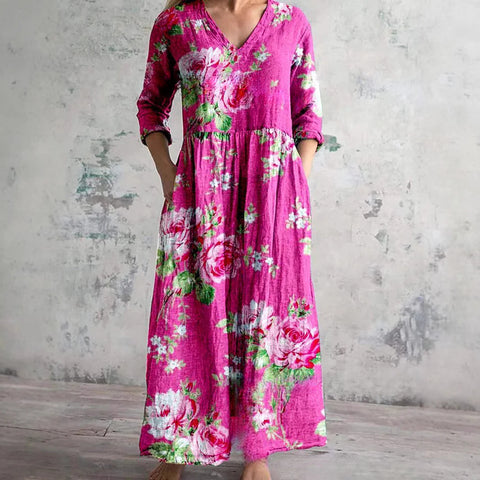Robe ample décontractée d'été pour femme, imprimée en 3D, style urbain, m301037